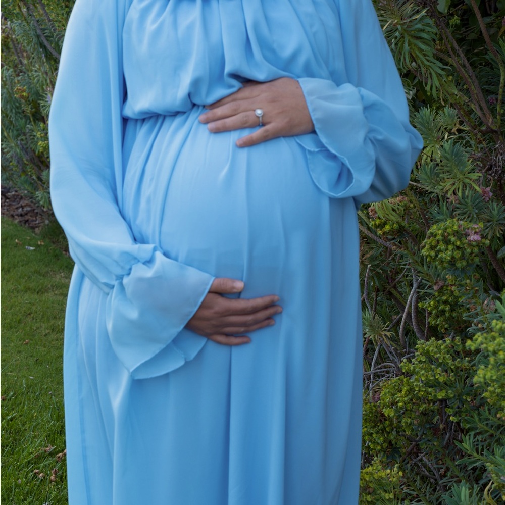 Maternity/bridesmaid dress in baby blue🩵